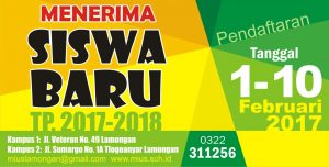 Read more about the article Penerimaan Peserta Didik Baru (PPDB) TP. 2017-2018