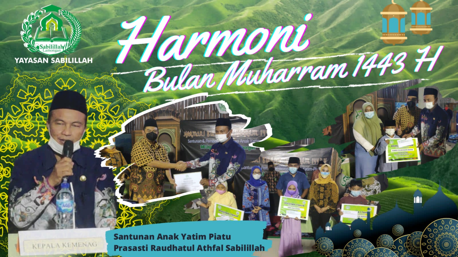 Read more about the article Harmoni Bulan Muharram 1443 H, Pemberian Beasiswa Siswa/i Yatim-Piatu